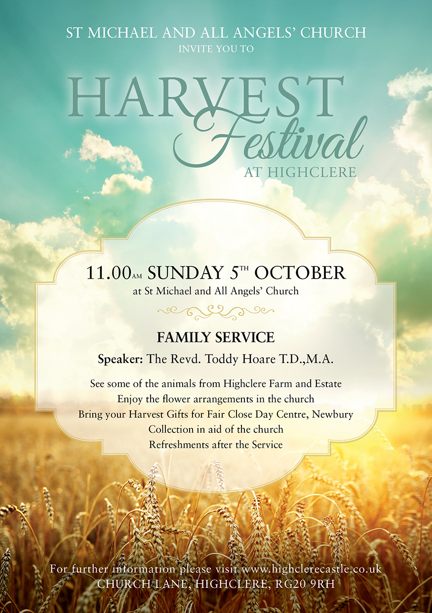 00635 Harvest festival A5 advert